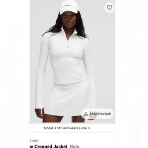 lululemon athletica White Cropped Jacket